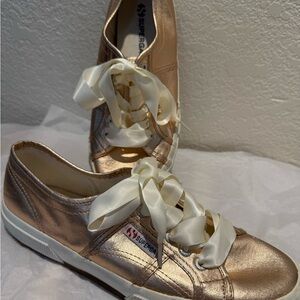 Superga Women's Rose Gold Sneakers 41.5
